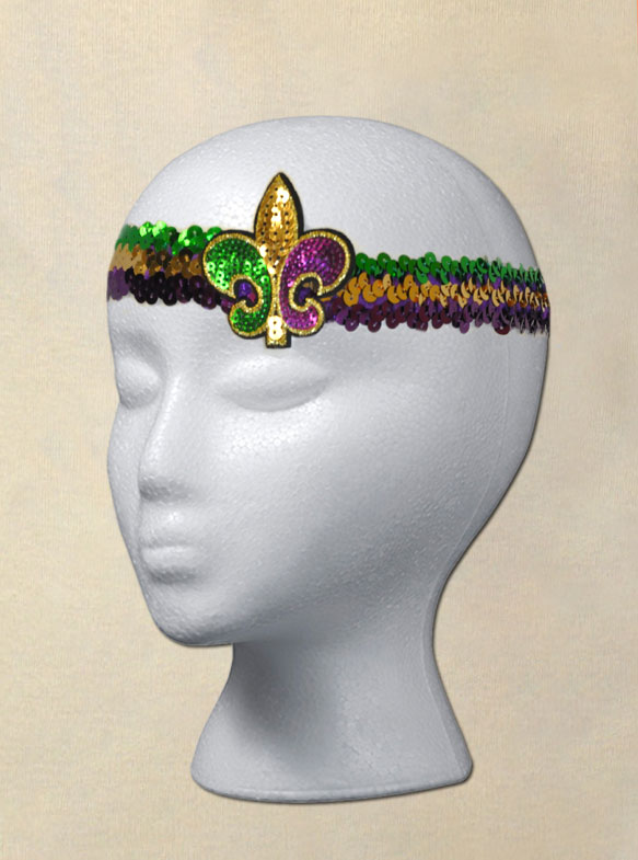 Mardi Gras Sequin Crown
