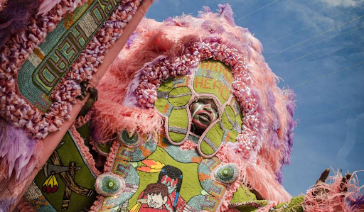 Mardi Gras Indian in Treme
